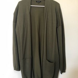 Olive Green Cardigan